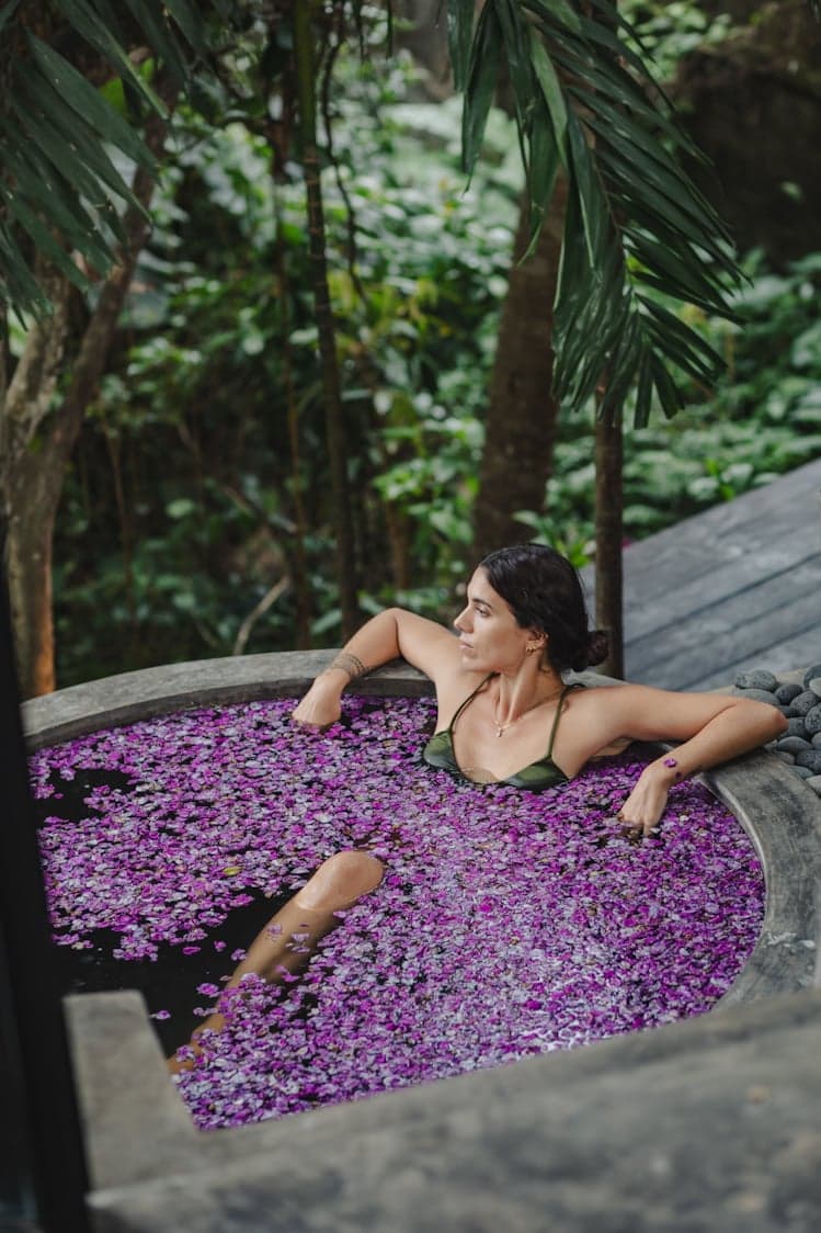 Villa terrace and pool