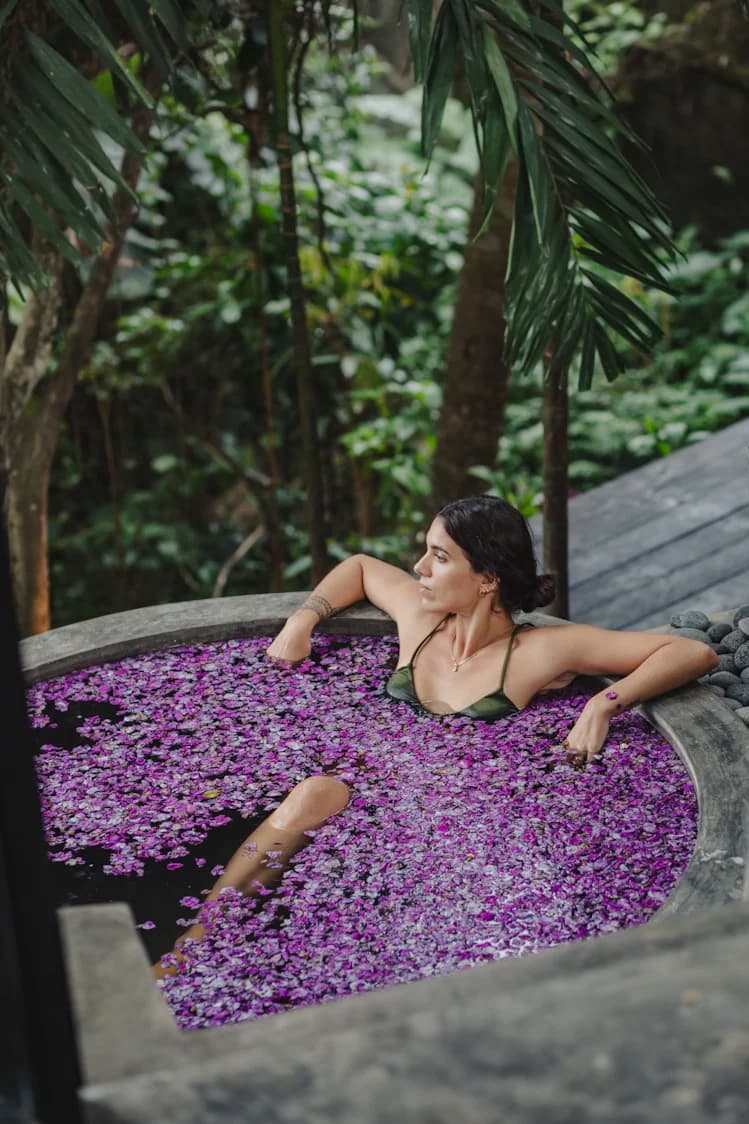 Villa terrace and pool